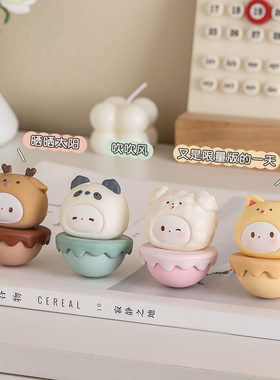 不倒翁治愈情绪办公室好物桌面装饰品小摆件工位解W压生日礼物女