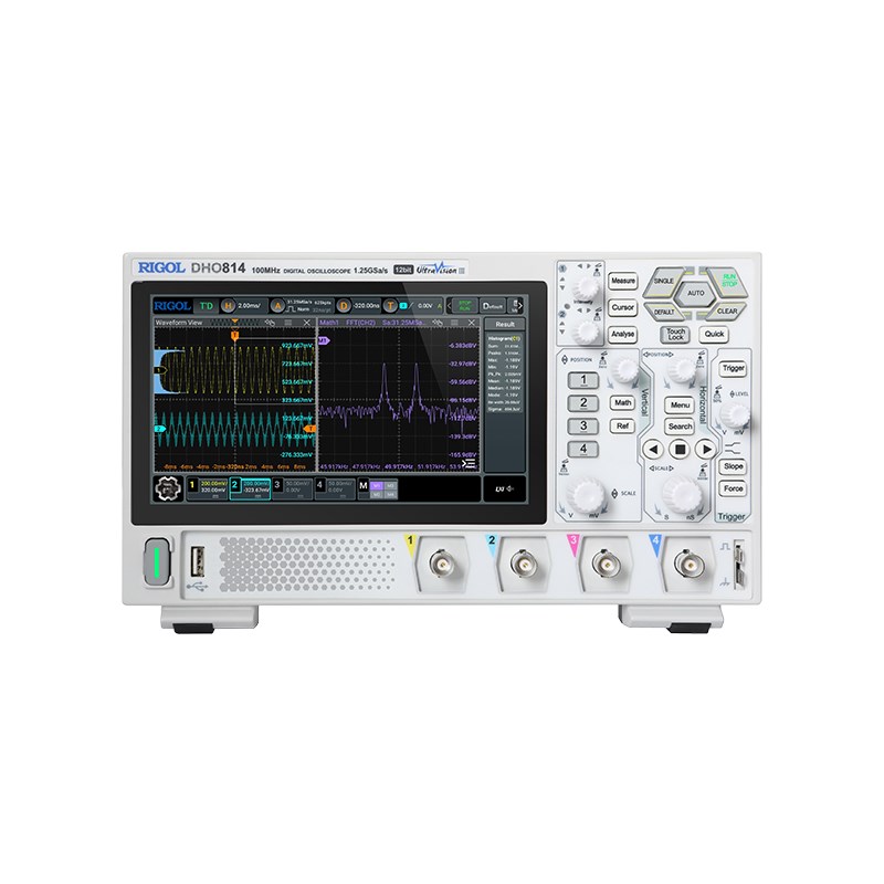 【现货】普源RIGOL数字示波器DHO802/812/804/814T高分辨率12bit