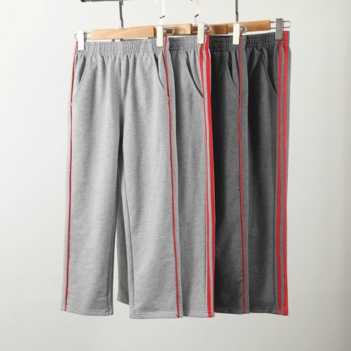 统一藏蓝色初中校服运动裤加绒