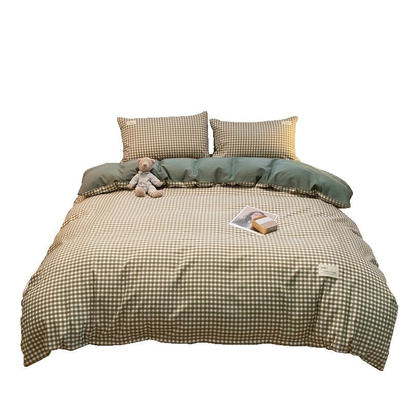 水洗棉四件套夏季儿童学生宿舍枕套床被套三件套双人四季通用,床上用品,床品套件/四件套/多件套,淘宝优惠券,粉丝福利购,淘宝优惠卷