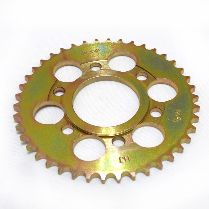 现货赛龙150链轮链条金鹰大齿地平线/富江龙摩托跑车链盘趴赛套链