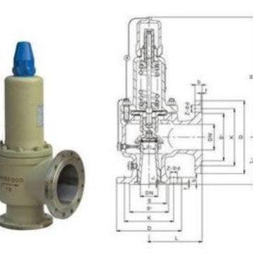 法兰A42Y型不锈钢安全阀 蒸汽锅炉封闭式弹簧式全启式天然气阀