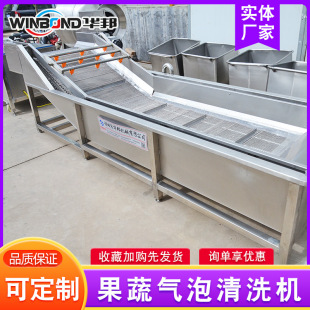 叶类清洗设备 苹果气泡清洗机 不锈钢蔬菜清洗机 果蔬加工设备