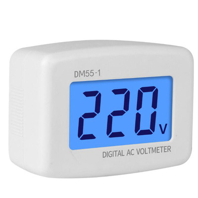 插头式 DM55-1/110V 220V/家用数字交流液晶数显电压表 AC表头