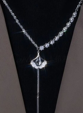 秋冬高端新款项链女o长款百搭毛衣链设计感小众配饰吊坠男饰品