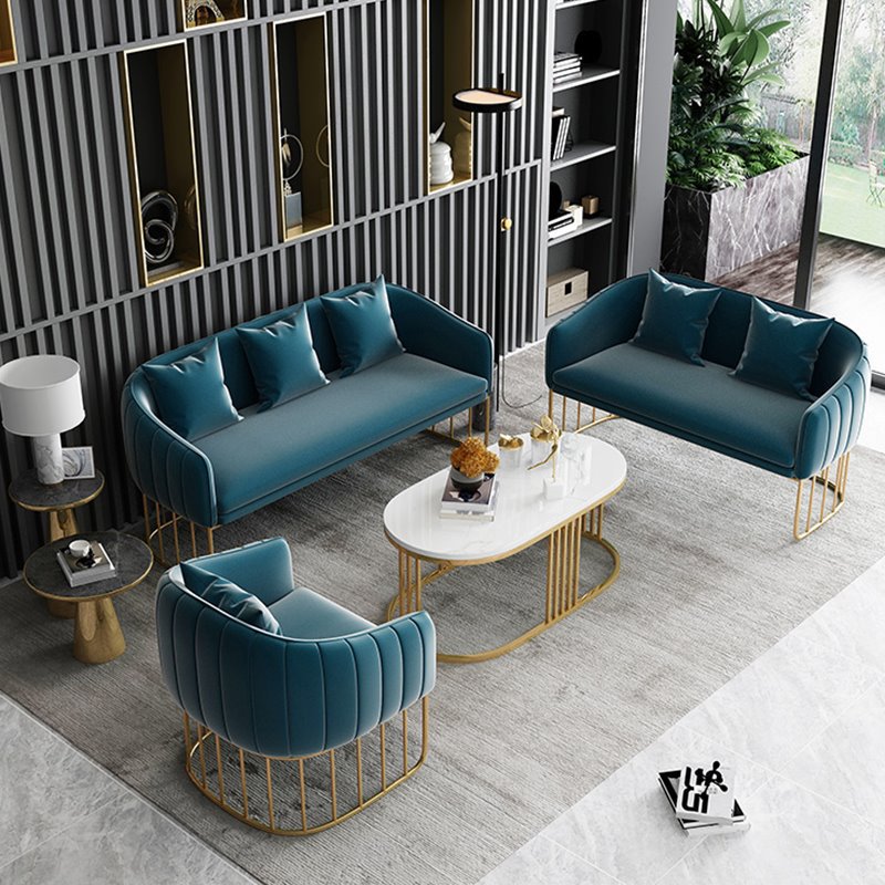 简约现代办公沙发茶几组合办公室休息区接待室商务创意休闲沙发