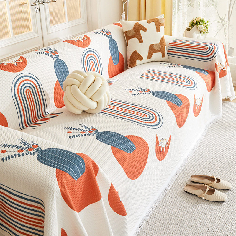 2025新款沙发盖布全盖防猫抓沙发巾四季通用全包式沙发套罩高级感