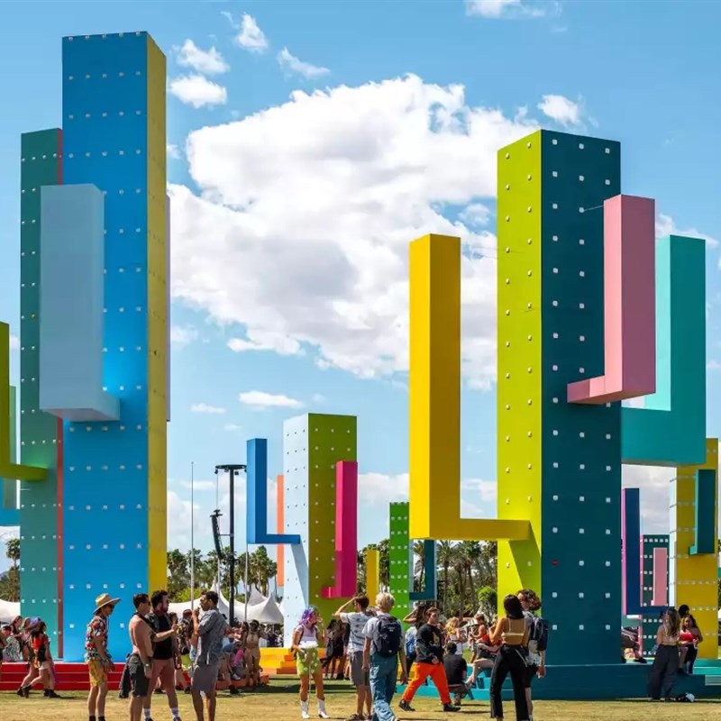 大型不锈钢雕塑定制户外城市地标性摆件园L林景观彩色广场金属建