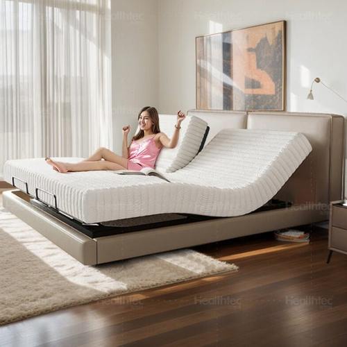 豆腐块电动智能床多功能分体简约双人互不打扰零重力主卧真皮床