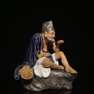 石湾公仔陶瓷济公摆件创意客厅玄关电视柜工艺品装饰人物特色礼品