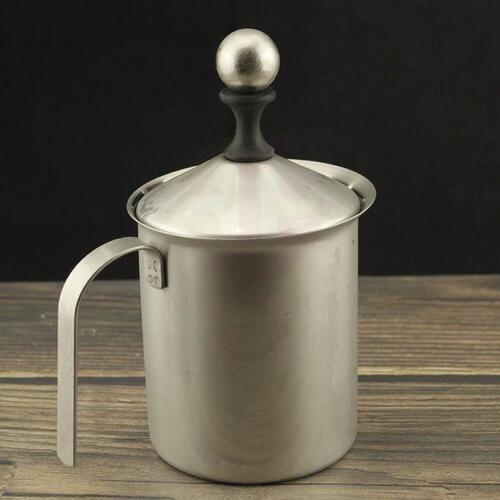 酒术 不锈钢手动打奶泡器咖啡打奶泡杯手打冷奶泡壶家用打奶泡机