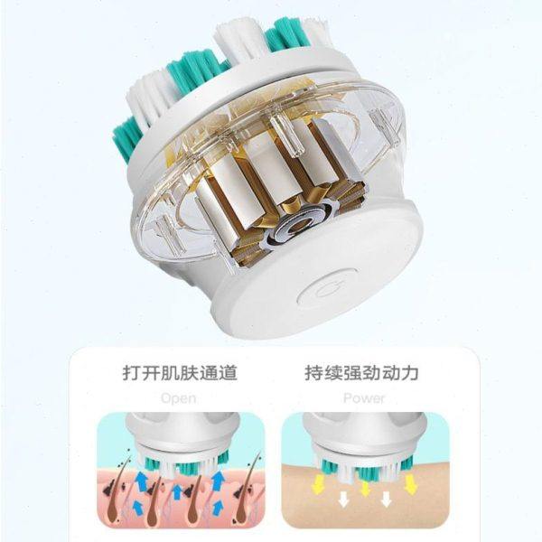 刷电动沐浴洗澡搓澡长柄搓背灰按摩神器功能防水家用器搓后背多泥