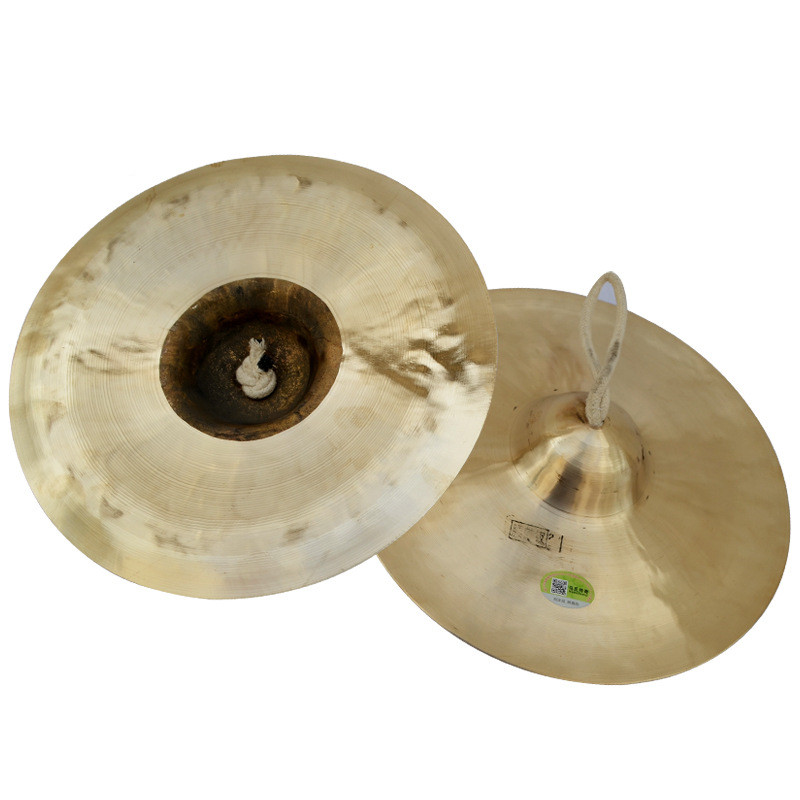 24CM学生乐队军镲27CM大镲响铜镲军鼓镲红R白喜事三句半腰鼓镲