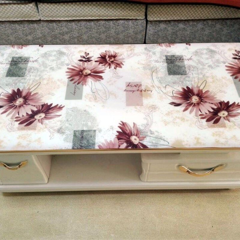 诚60*120铺桌子桌面软玻璃塑料桌布防水防烫PVC彩色桌垫软玻璃田