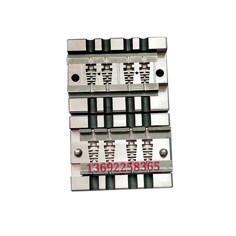 SR尾卡中卡翻盖模一出四包胶手推模具深圳西乡金丰源模具厂制造