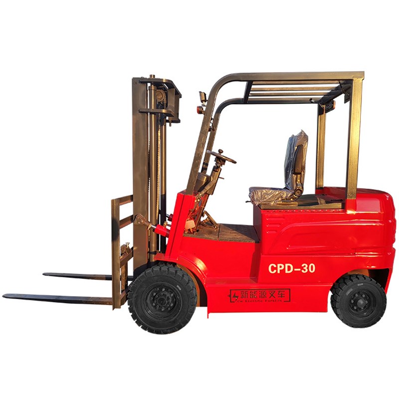 2吨电动叉车 四轮座驾式搬运车 新能源电动叉车举升3米续航7小时