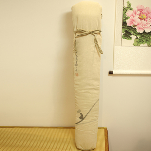 中国风手绘古琴包棉麻加厚背带可调节古琴囊古琴桌旗盖布古筝盖布