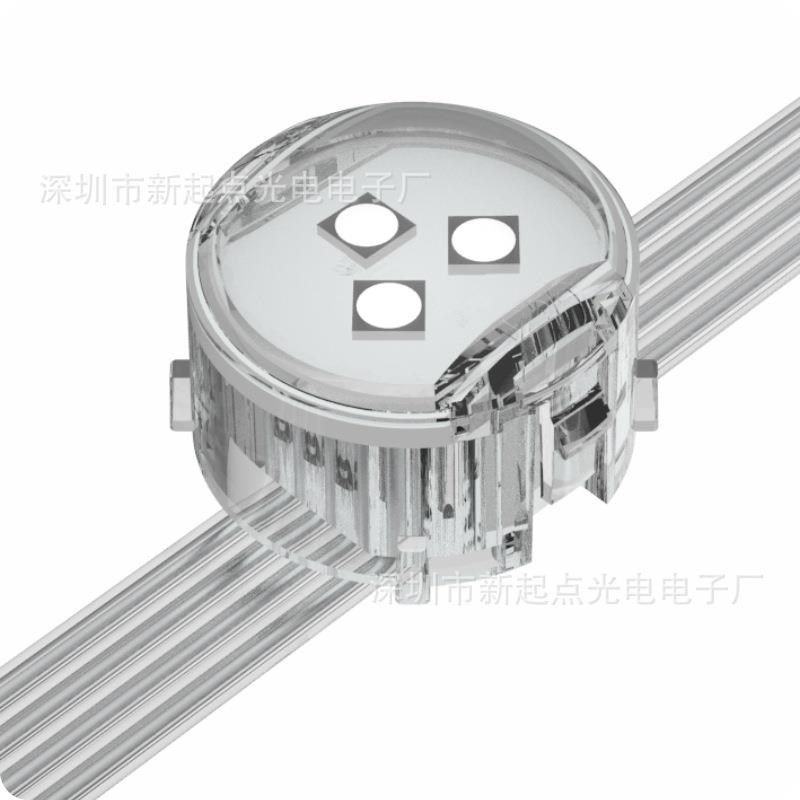 新起点户内外LED防水T20三灯P40柔性透明网格屏广告屏楼宇亮化