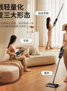 德国Denc无线吸尘器大吸力家用小型手持吸拖一体机猫毛拖把二合一