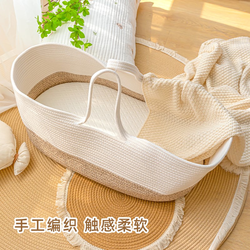 婴儿手提篮移动便携式初生宝宝外出院车载睡篮摇篮新生儿安全睡床