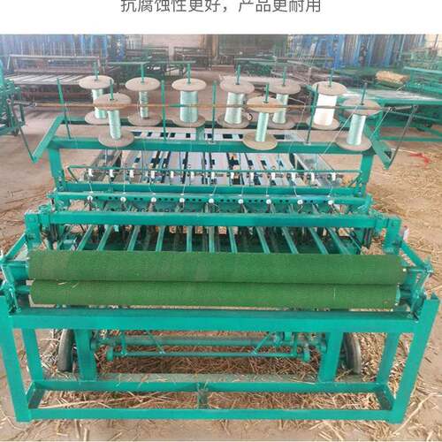 稻草蒲草帘子机金蚕卵编织机树枝编织机自动进草保温帘加工机