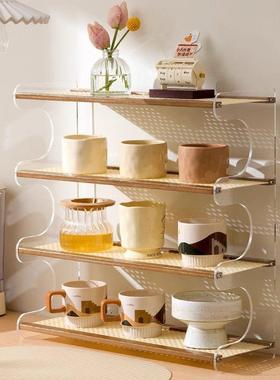 杯架杯子置物架家用高档桌面茶杯架子茶具收纳层架餐柜水杯架