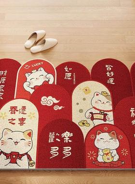 入户门垫进门丝圈地垫门口防滑可裁剪地毯家用玄关耐脏蹭土脚踏垫