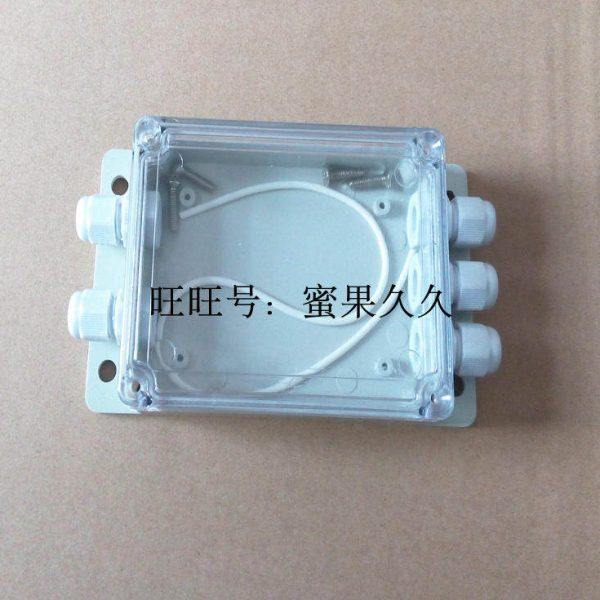 塑料防水接线盒开孔115*85*35透明电器盒二进三出线路板专用外壳