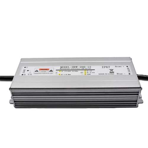 户外防水电源24V200W铝壳防尘防潮灯条灯带灯箱亮化恒压开关电源