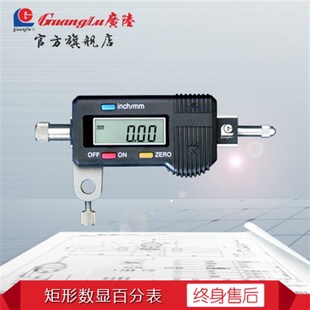 指示表 广陆矩形大量程横式 100mm横式 数显百分表0