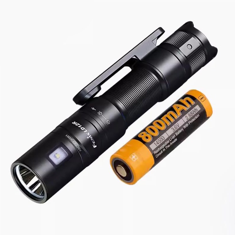 Fenix菲尼克斯LD12R 便携防水强光手电筒USB直充带磁吸兼容AA电池