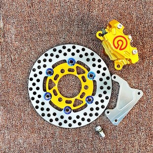 ZX34 35期 小螃蟹200MM浮动盘卡钳下泵刹 DIO50ZX 改装