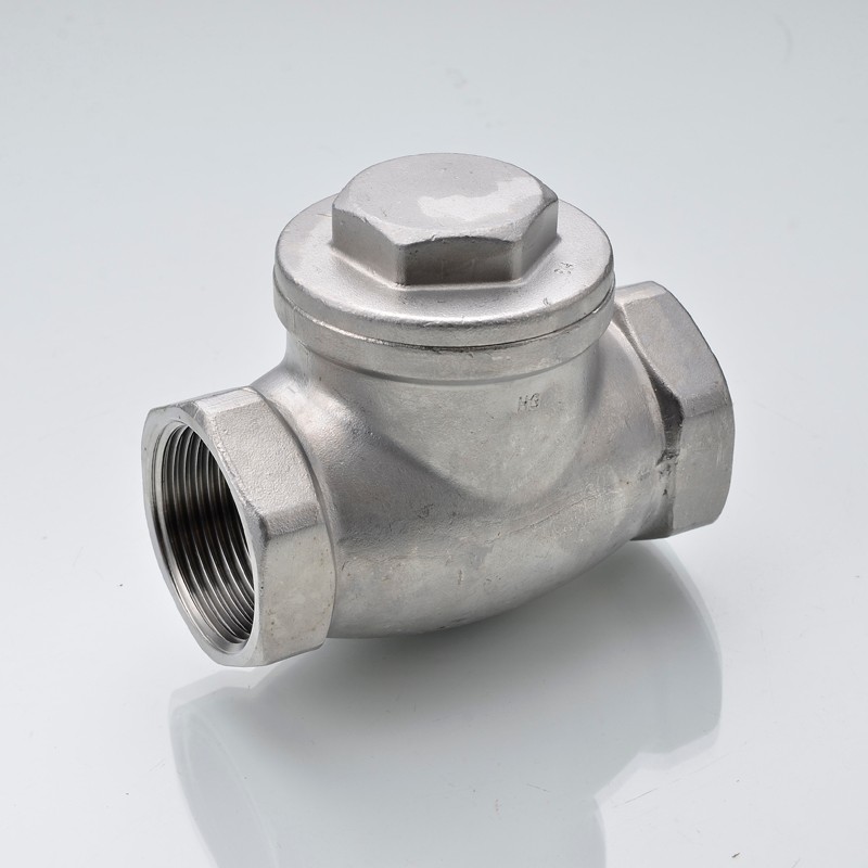 H14W 201/304不锈钢止回阀/不锈钢内螺纹卧式止回阀止逆阀4分6分