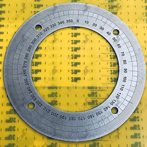 刻度盘不锈钢角度盘机械配件圆盘定制180x112x2B011直销 恒久万丰