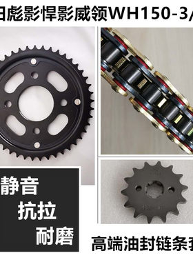 适用五羊本田威领WH150-A-B-3A悍影彪影套链牙盘链轮链盘油封链条