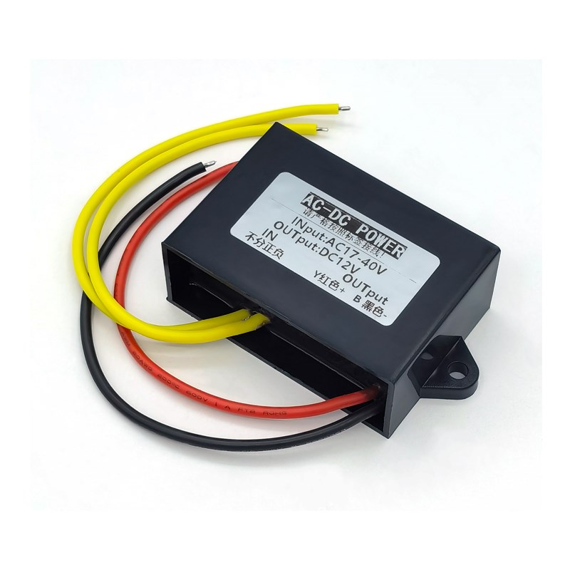 交流AC24V36V转变DC直流12V5V监控摄像机降压模块防水电源转换器