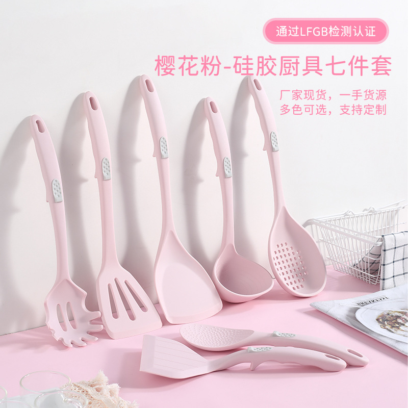 硅胶锅铲不粘食品级耐高温厨具套