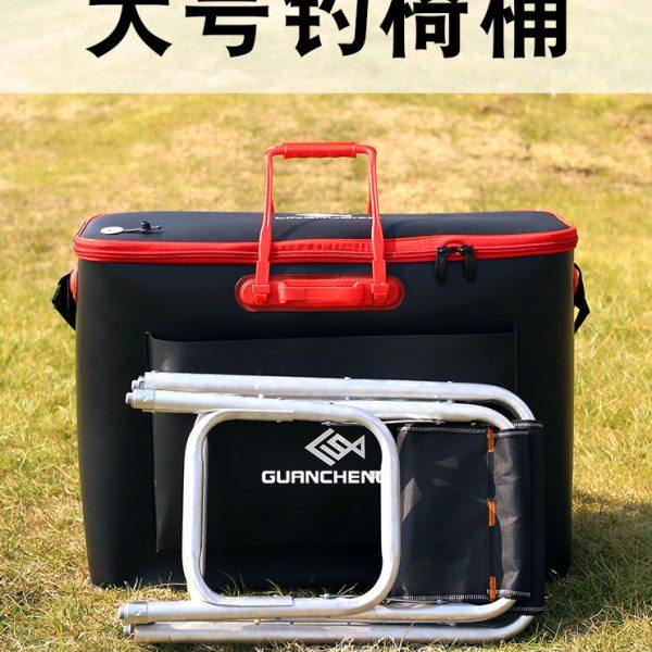 大号防水鱼护包欧式骑士钓椅桶包收纳箱渔具桶渔具包多功能鱼护桶
