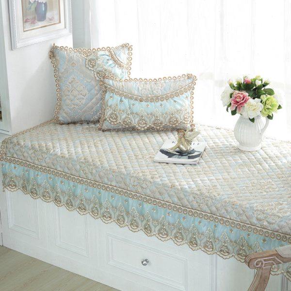 可可熊欧式飘窗垫窗台垫阳台垫布艺榻榻米坐垫四季通用可机洗定做