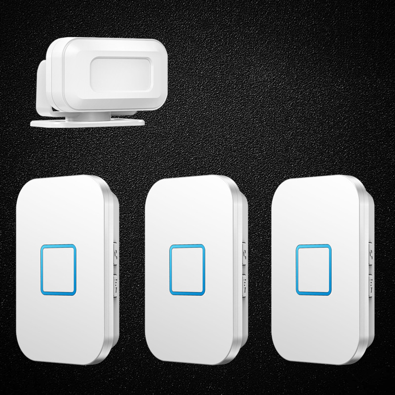 店铺欢迎光临感应器进门门口迎宾语音播报器分体式店铺门铃提示器