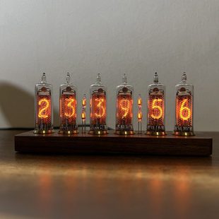 前苏联IN16辉光数码管时钟感应开关辉光灯迷你型电子管真辉光台钟