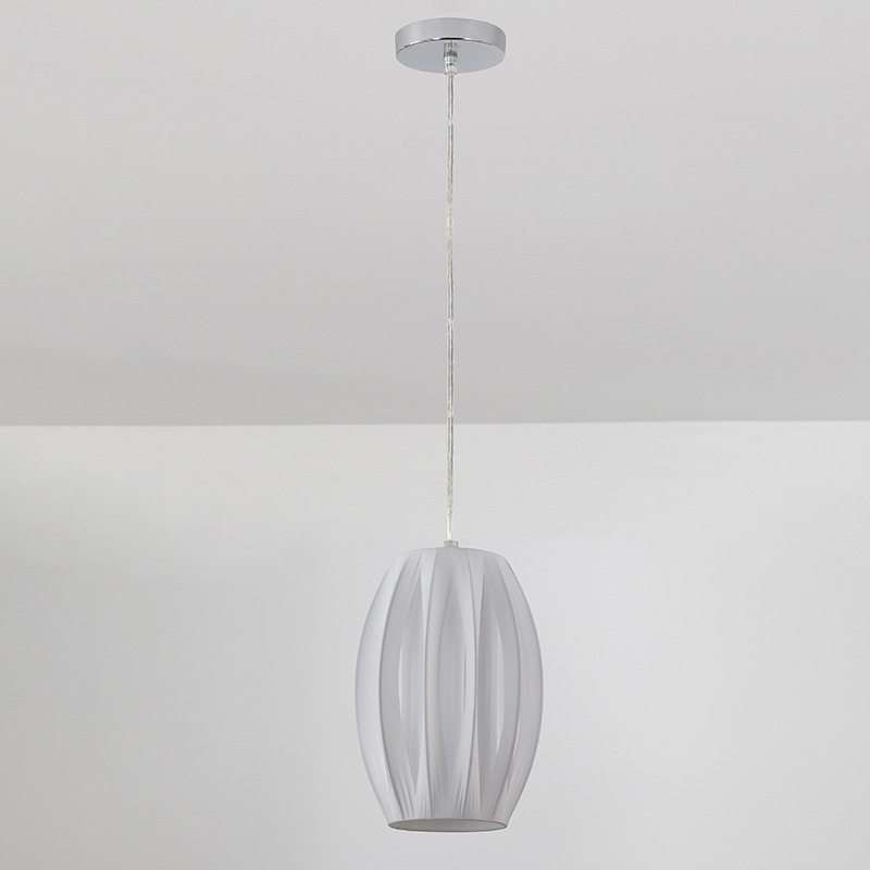 饶布条可出口灯罩吊灯单头现代简约床头工业餐厅灯具LEDled工业风