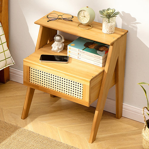 新款简约卧室床头柜轻奢高级感小型家用超窄床头边几床边收纳柜