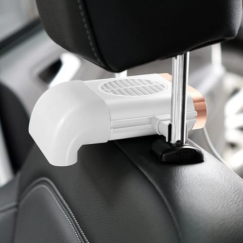 车载风扇12V汽车座椅背电风扇usb接口大风力面包车用后排降温散热