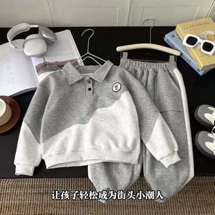 男孩子衣服搭配帅气儿童男童秋装套装2025新款洋气男孩运动衣服儿