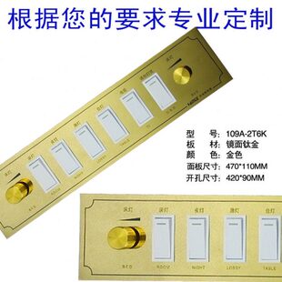 床头控制板 卧房面板宾馆酒店床头柜开关电源控制板集控板 47*11