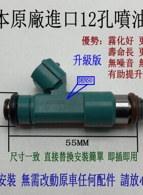 适用风行菱智M3 M5 4A91/4A92//4G15/4G18进口12孔喷油嘴改装