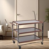 送餐车大号餐厅服务车新款 炉车 服务车酒店上菜车火锅车传菜车卡式