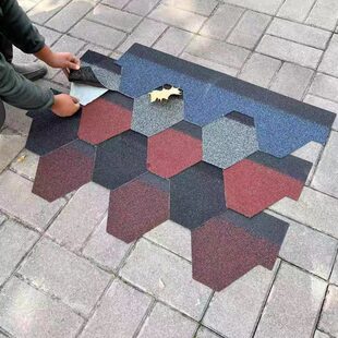 沥青瓦片屋顶自粘房顶隔热防水瓦木屋别墅油粘瓦阳光房彩钢德高瓦