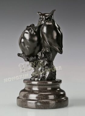 铜雕塑鹰AL443书房办公室家居室内摆件软装家饰动物工艺礼品包邮